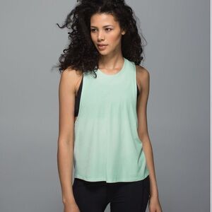 lululemon Cardio Squad Tank Heathered Sea Mist